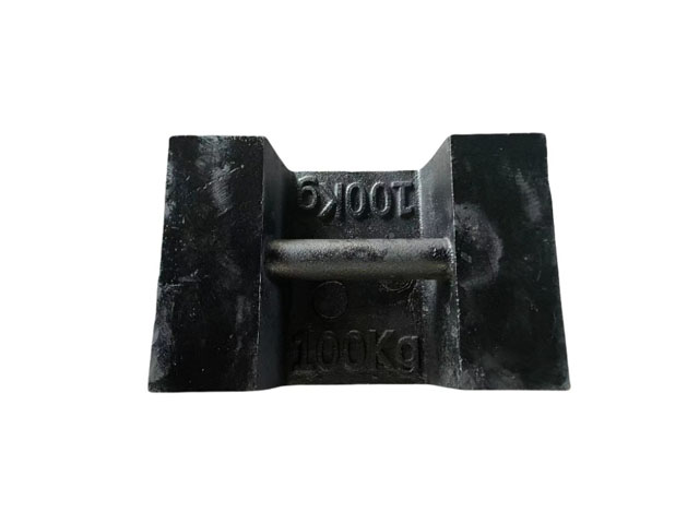 Peso de prueba de hierro fundido 100kg