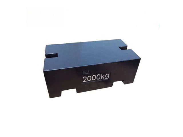 Peso de prueba de hierro fundido 2000kg