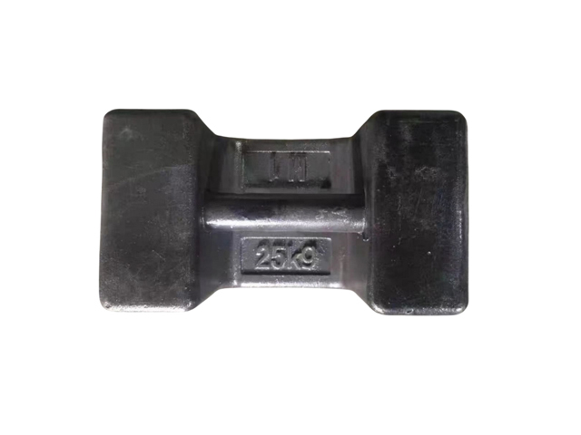 Peso de prueba de hierro fundido 25kg