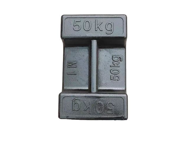 Peso de prueba de hierro fundido de 50 kg